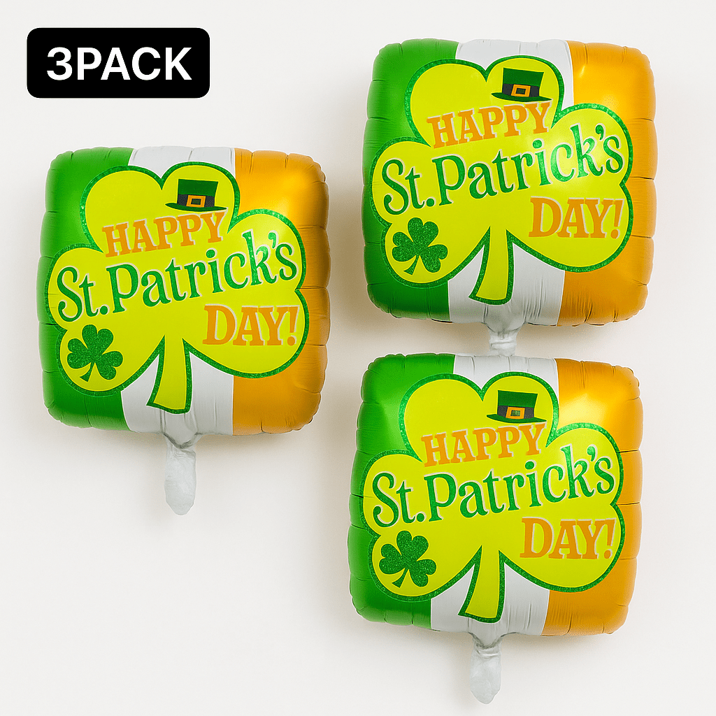 St. Patrick's Day Balloon Happy St. Patrick's Day Foil Mylar Balloon Celebration Balloon