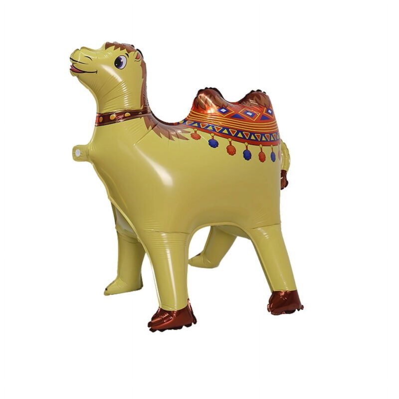 Tan Camel Shape Balloon Desert Adventure Camel Foil Balloon - Fun Arabian Nights Party Decor