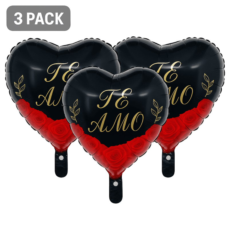 Te Amo Heart Shape Foil Balloon for Love Celebrations