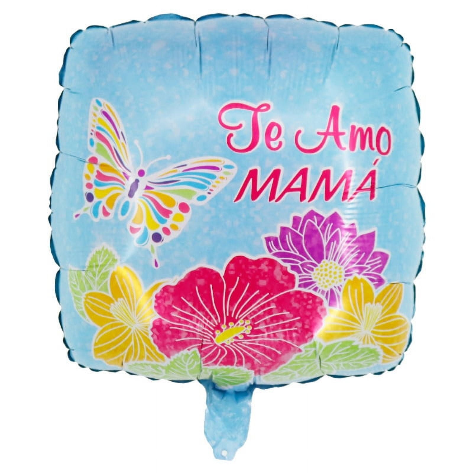 Te Amo Mama 18" Square Foil Balloon for Mother's Day Celebrations