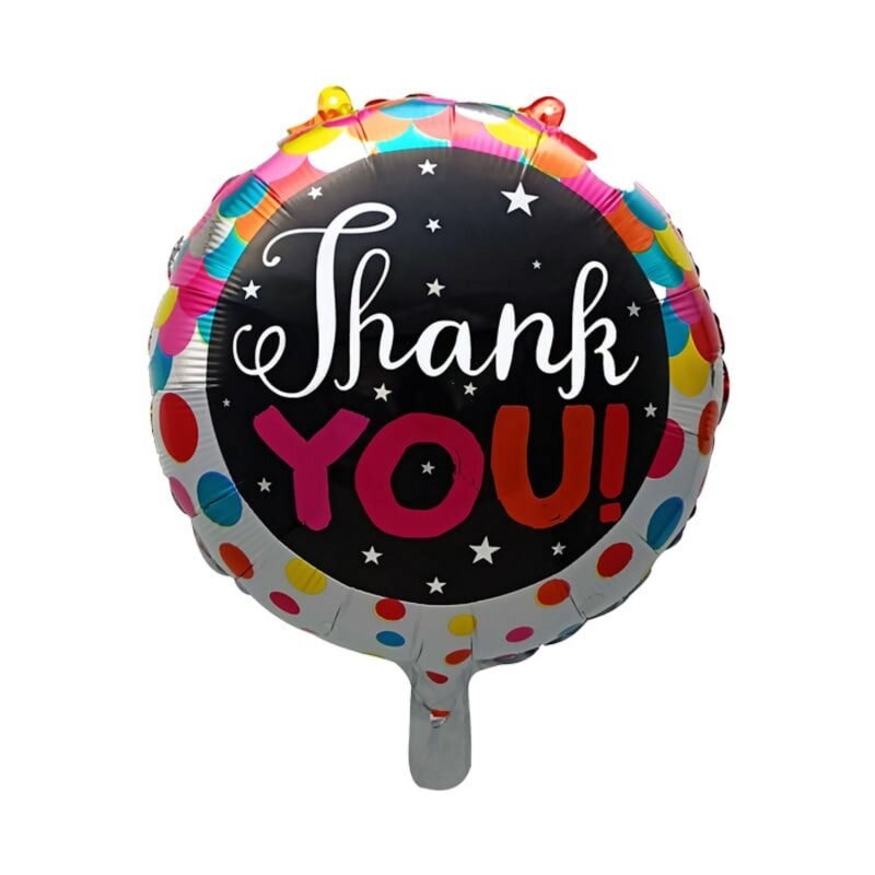 Thank You Balloon 18" Foil Mylar Balloon Gratitude Celebration Balloon