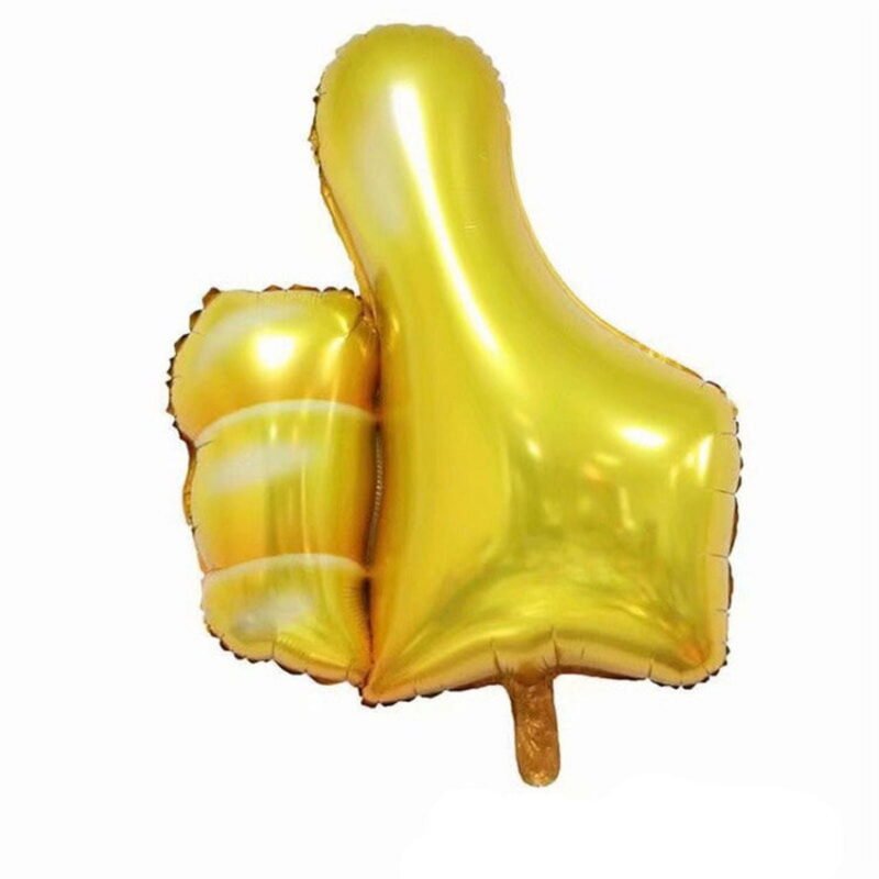 Thumbs Up Shape Balloon - Large Mylar Good Vibes Balloon