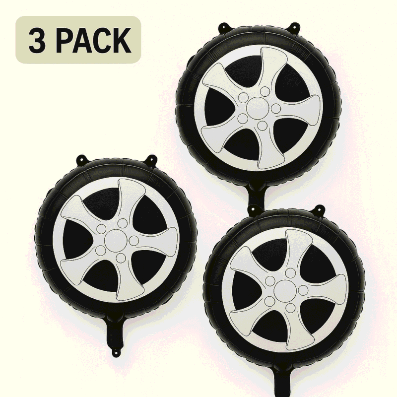 Tire Shape Balloon Foil Mylar Unique Celebration Balloon