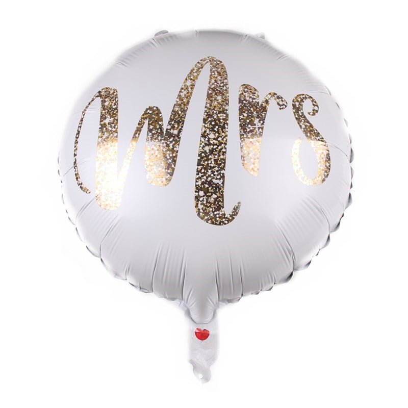 Mr and Mrs Wedding and Love Mylar Balloon Set for Wedding, Anniversary, Bridal Shower Balloons Party Celebration - Image 2