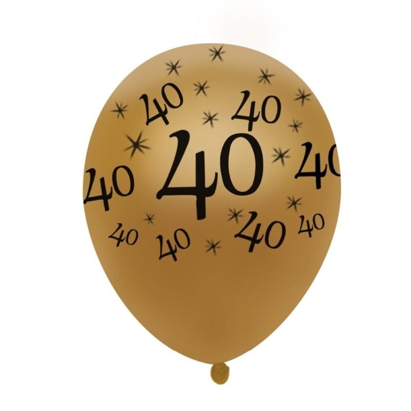 10pcs 40th Celebration Premium Latex Balloon - Ideal for Milestone Birthday Parties