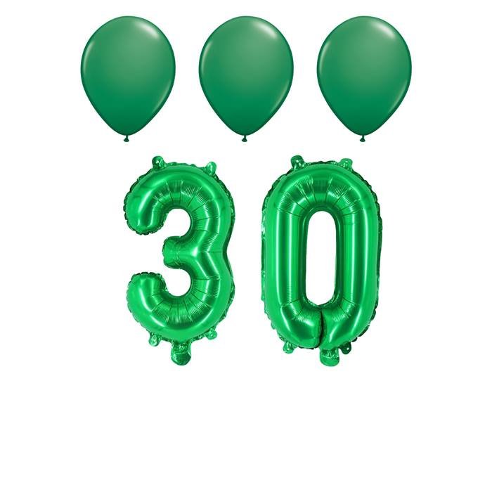Green 30th Birthday Party Balloon Bundle Decoration Kit