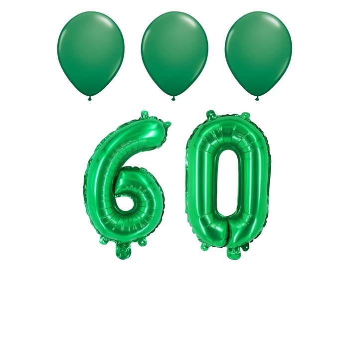Number Sixty Red Balloon, 32" Foil Mylar, 60th Birthday Party Age Balloon