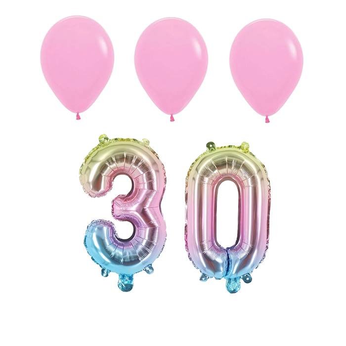 Number Eighteen Blue Balloon, 32" Foil Mylar, Adult Milestone Birthday Party Decoration