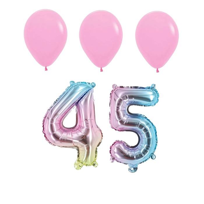 Number Forty Blue Balloon, 32" Foil Mylar, 40th Celebration Party Age Balloon