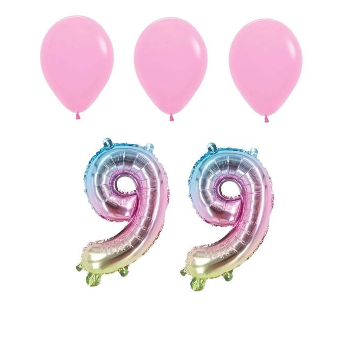 Number Ninety Pink Balloon, 32" Foil Mylar, 90th Birthday Party Age Balloon