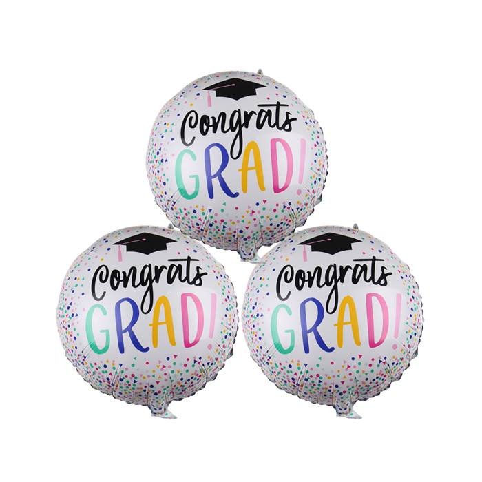 Congrats Grad Graduation Party Foil Balloon Decoration Set Multicolor Celebration