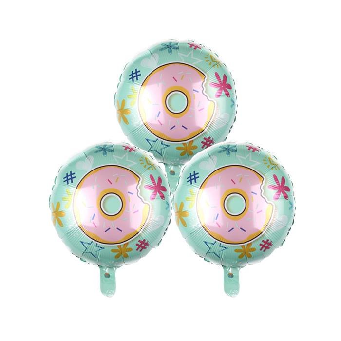 Donut Party Foil Balloon Decoration Set Birthday Celebration Kids Party