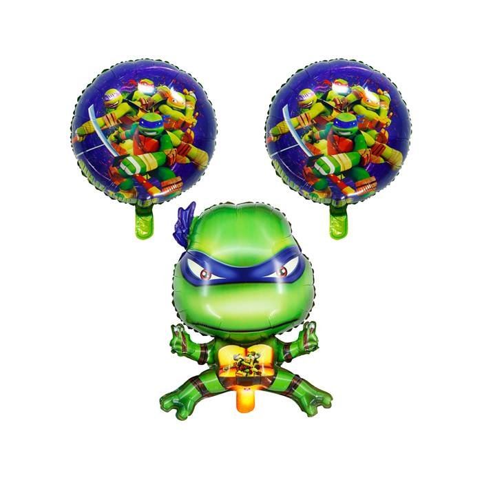 Teenage Mutant Ninja Turtles Balloon Bouquet Birthday Party Foil Balloons Green