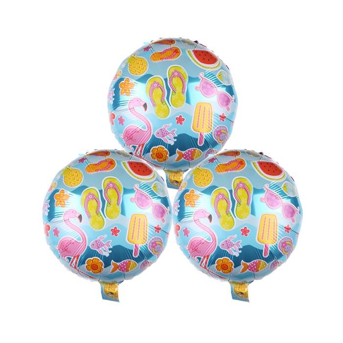 Tropical Summer Party Foil Balloon Set Beach Flamingo Decoration Kids